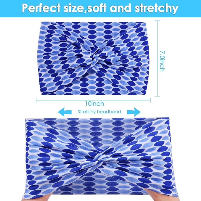 HAUHC Extra Wide Headbands for Women, Boho Headbands for Women's Hair - Image 2