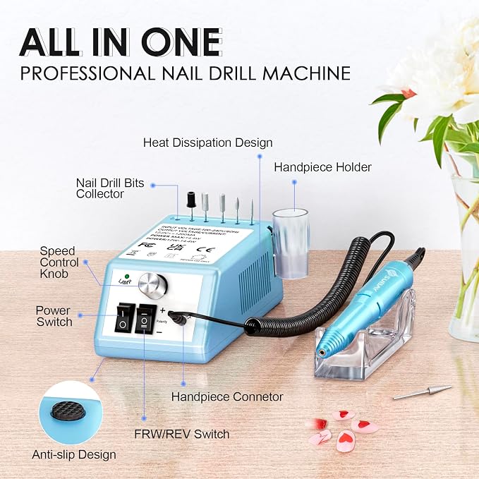 Subay Professional Nail Drill Electric File 20000RPM - Image 2