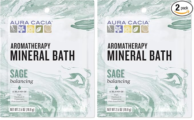 Aura Cacia Sage Mineral Bath 2.5 oz. by AuraCacia