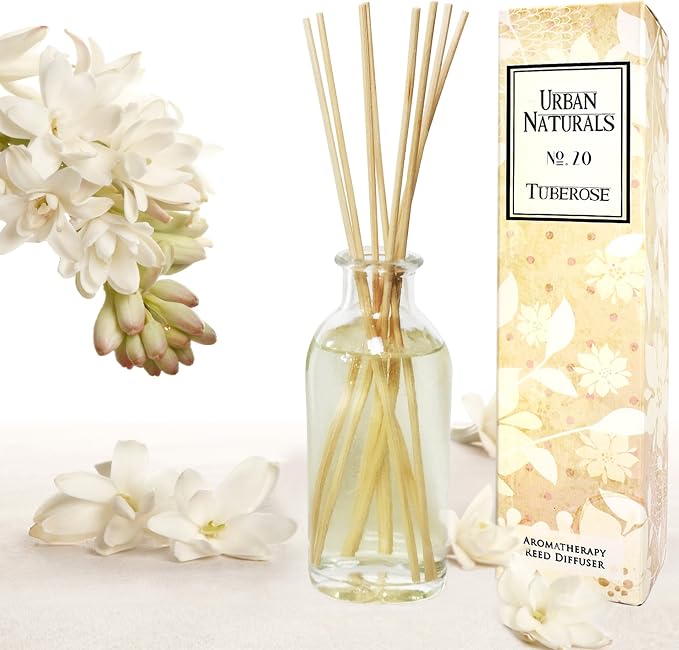 Urban Naturals Tuberose Fragrance Oil Reed Diffuser | Exotic Tuberose and by UrbanNaturals