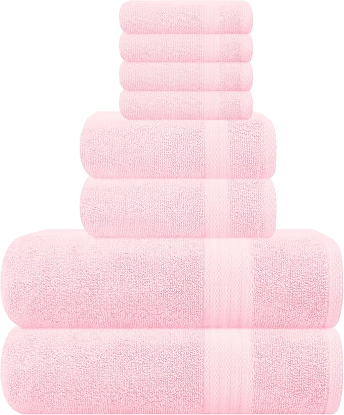 GLAMBURG Ultra Soft 8-Piece Towel Set by GLAMBURG