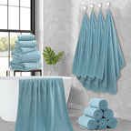 18 Piece Family Bath Towel Set Include 6 Bath Towels, 6 Hand Towels and 6 - Image 8