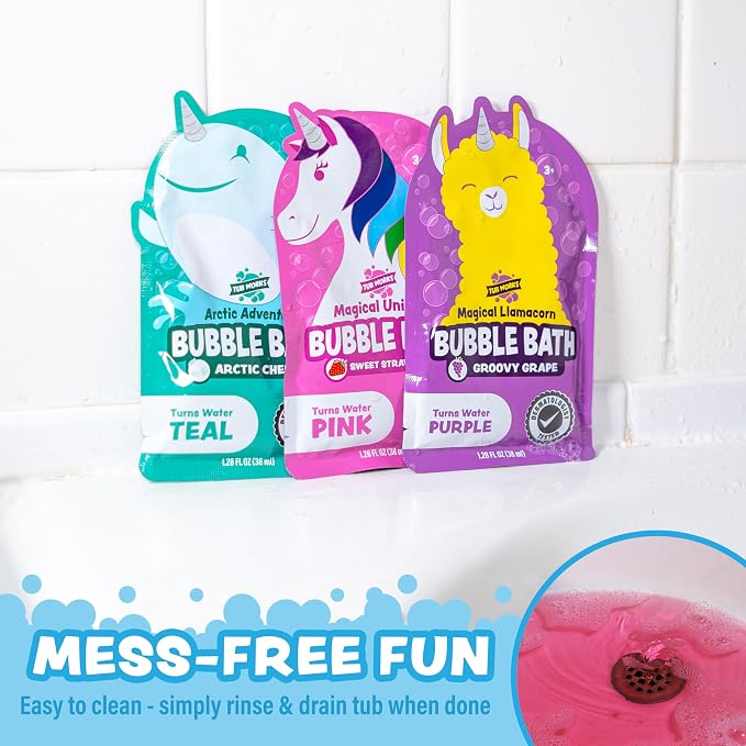 Tub Works® Magical Kids Bubble Bath, Variety 12 Pack | Creates Colorful Water & - Image 7