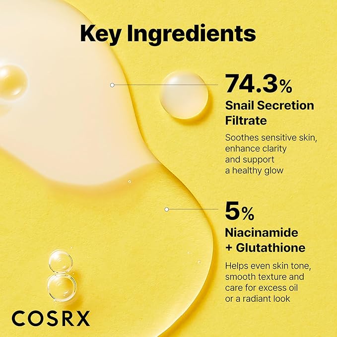 COSRX Snail Mucin 74% + Niacinamide 5% Dual Essence, Anti Aging Face Serum - Image 4