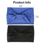 GiLi 2 Pack Wide Headbands for Women Boho African Knotted Non Slip Fashion Hair - Image 4