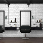 Wall Mount Styling Station for Hair Stylist, Wooden Hair Salon Station Storage - Image 6