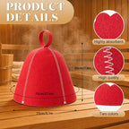 JaGely Sauna Hat for Men Women Sauna Hat Vaporarium Cap Russian Banya Cap for - Image 2