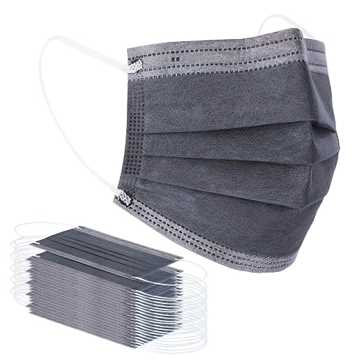 Borje Grey Disposable Face Mask 100 Pcs Grey Face Masks 3 Ply Protection Masks by Borje