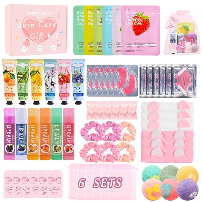 KYDA 66PCS SPA Party Supplies for Women, Include Face Masks, Hand Cream by KYDA