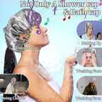Ymapinc Reusable Shower Caps for Women, Waterproof Hair Shower Cap Adjustable - Image 6