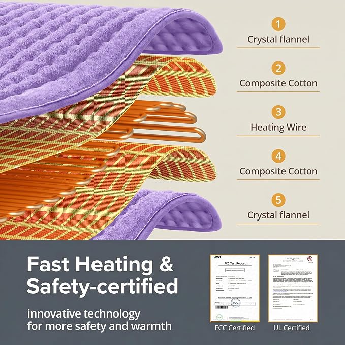 Heating Pad for Back Pain Relief, Mothers Day Gifts, Electric Heating Pad XL - Image 4
