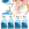 Pedicure Kit Foot Soak Set: Bubble Salt, Sugar Scrub, Massage Mask, Massage by nbcBeautiLab
