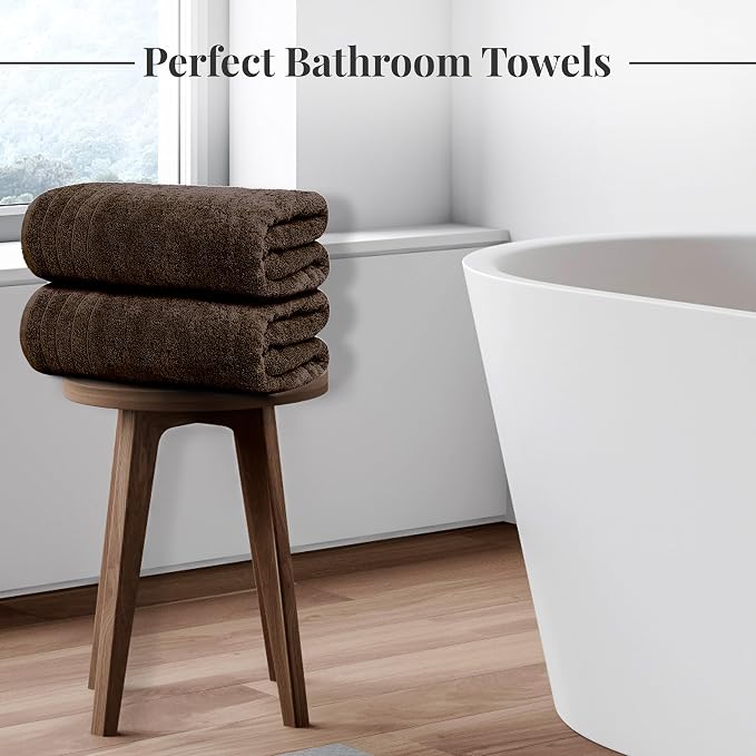 Tens Towels Pack of 4 Extra Large Bath Towels 30 x 60 Inches, 100% Cotton - Image 4