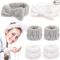 Spa Headbands for Women with Wristband Set: Facial Makeup Headbands for Girls & by EZIGO