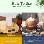 SVA Thyme Essential Oil – 4 Fl Oz – 100% Natural Thyme Oil - Image 7