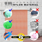 UJFQBH 3 Pieces African exfoliating net African Net Long Net Bath Sponge - Image 2