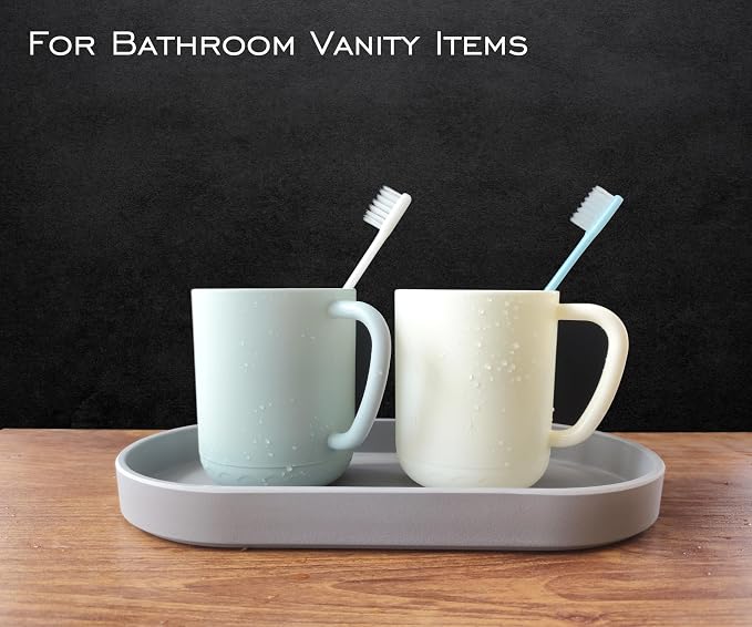 Gray Small Tray, 3 Pack Oval Tray - Image 3