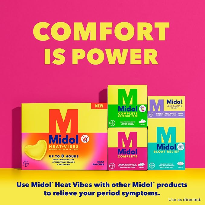 Midol Heat Vibes Menstrual Pain Relief Heat Patches - Image 6