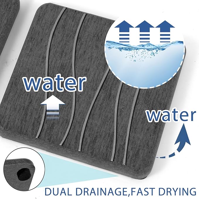 3PCS Water Absorbing Stone Tray, Fast Drying Stone Sink Tray, Stones Soap Trays - Image 2