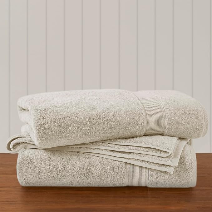 Madison Park 800GSM Bath Sheet Towel Oversized 34" x 68" 2 Pack 100% Cotton by MADISONPARK