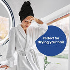 Linteum Textile Supply Luxury Hair Towels 100% Ring Spun Cotton Bleach Proof - Image 6