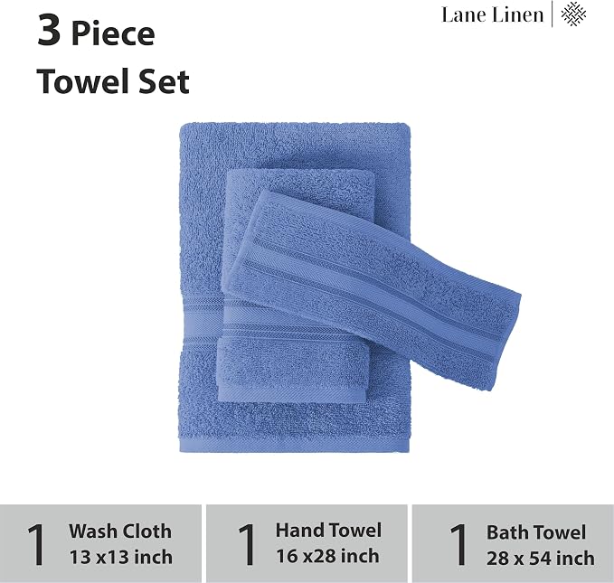 LANE LINEN Luxury Bath Towels Set - Image 3