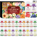 DMSKY Mini Lip Balm Bulk 60 Pack, Natural Lip Balm by DMSKY