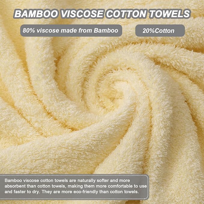Aibaser Bath Towels, 27x54inch - Image 3