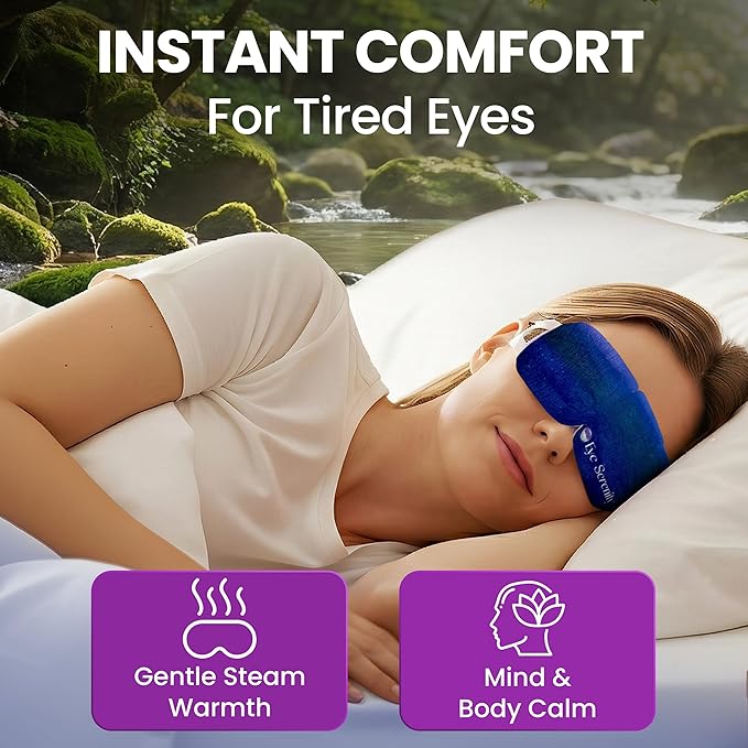 Eye Serenity Steam Eye Mask, Heated Eye Mask, Self Heating Warm Compress - Image 2