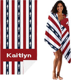 JML Custom Beach Towel with Name, Personalized Microfiber Beach Towel with Name - Image 2