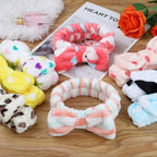 Hishexin 8 Pack Spa Headbands for Women, Soft Bow Skincare Headband for Washing - Image 6