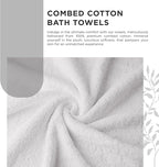 600 GSM 100% Cotton Bath Towels, Highly Absorbent, Quick Dry, 4 Pieces Combed - Image 2