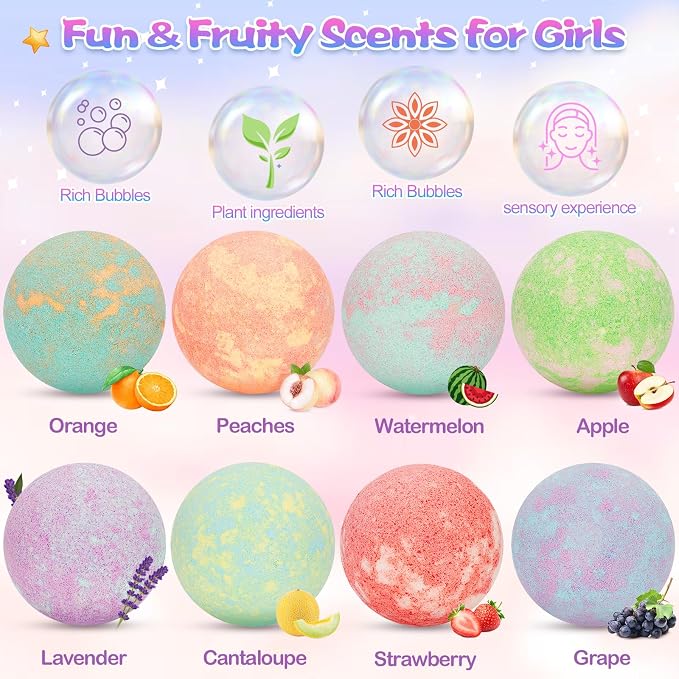 Unicorn Bath Bombs for Kids Girls - Image 2
