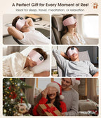 MUSICOZY 3D Silk Bluetooth Sleep Mask Headphones, Mulberry Silk Eye Mask - Image 9