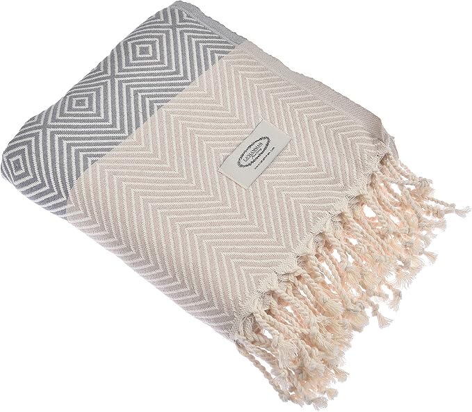 Beach Towel | Cotton Beach Towels, Sand Free, Highly Absorbent, Quick Dry - Image 3