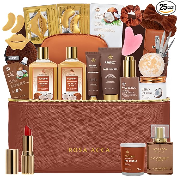 25 Pcs Mother's Day Gift, Bath & Body Gift Set by RAROSAACCA