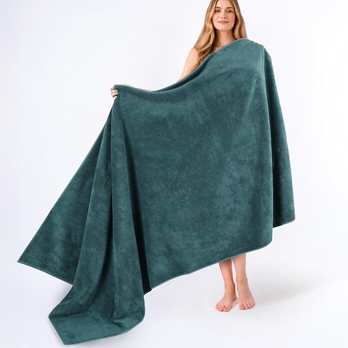 American Soft Linen 100% Cotton 600 GSM Turkish 40x80 Oversized Bath Towel Sheet by AmericanSoftLinen