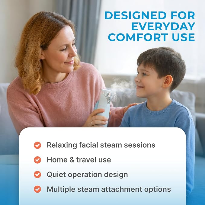 Nebu Ease Portable Facial Steamer & Personal Fine Mist Device – Handheld - Image 5