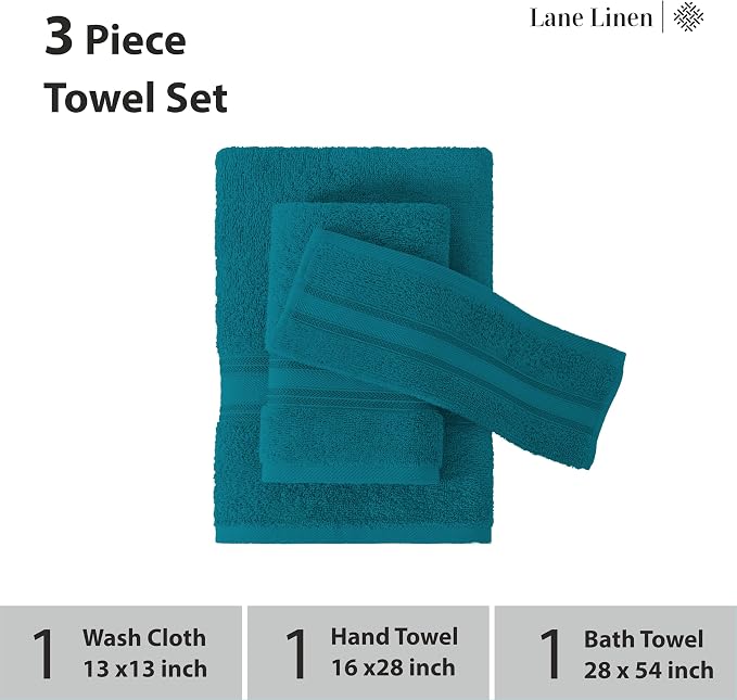 LANE LINEN Luxury Bath Towels Set - Image 3