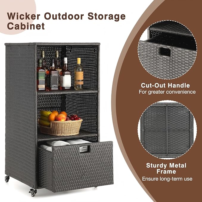 HOMREST Outdoor Pool Towel Rack - Image 5