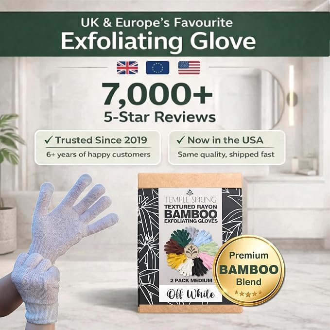 Temple Spring Shower Gloves Exfoliating - Image 7