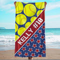 Personalized Beach Towel With Name, Custom Beach Towel with Text, Customized by JML
