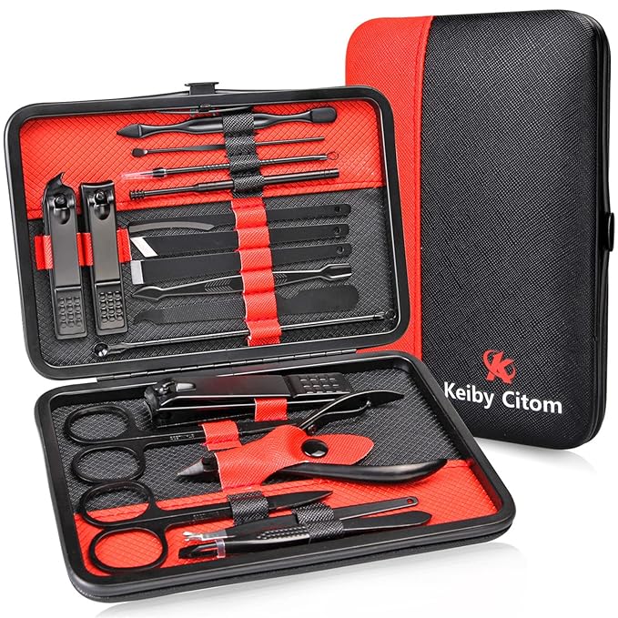 Manicure Set Professional Nail Clippers Kit Pedicure Care Tools- Stainless by KeibyCitom