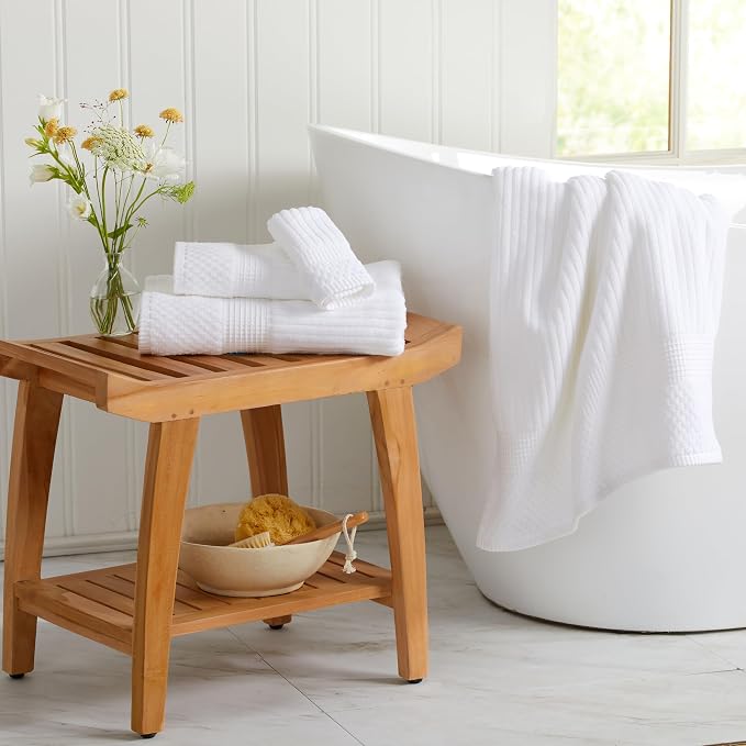Springtree Home 100% Cotton Bath Towel Set of 4 | Super Soft & Absorbent - Image 4