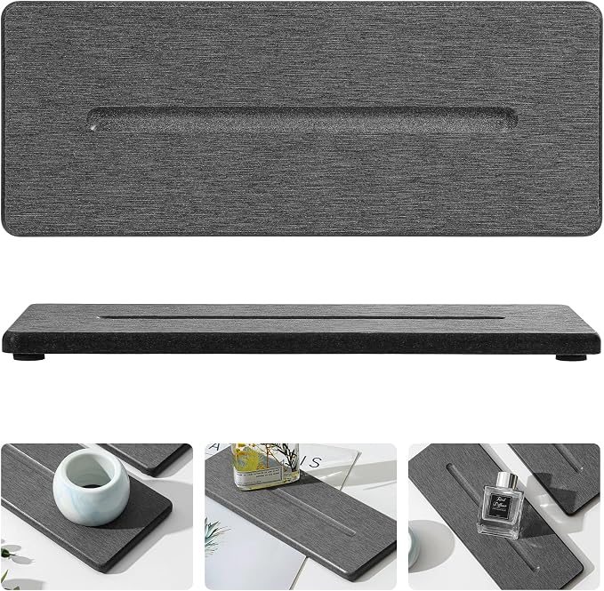 2 Pack Diatomite Stone Sink Tray, Water Absorbing Mat - Image 8