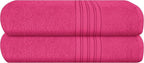 BOUTIQUO 100% Cotton 2 Pack Bath Towel Set 28x55, Eco-Friendly Large Bath Towels by BOUTIQUO