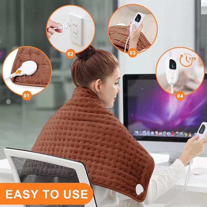 Deepsoon Heating Pad, Electric Heating Pads - Image 3