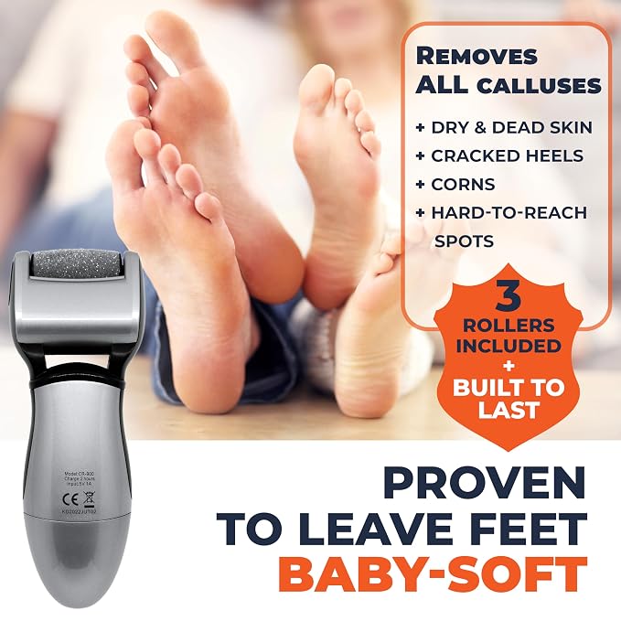 Electric Callus Remover: Rechargeable Electronic Foot File CR900 by Own Harmony - Image 3