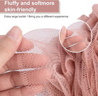MTDLYICE Loofah Sponge XXL-100g 4 Pack, Bath Sponge Soft Mesh Shower Puff Loofah - Image 5