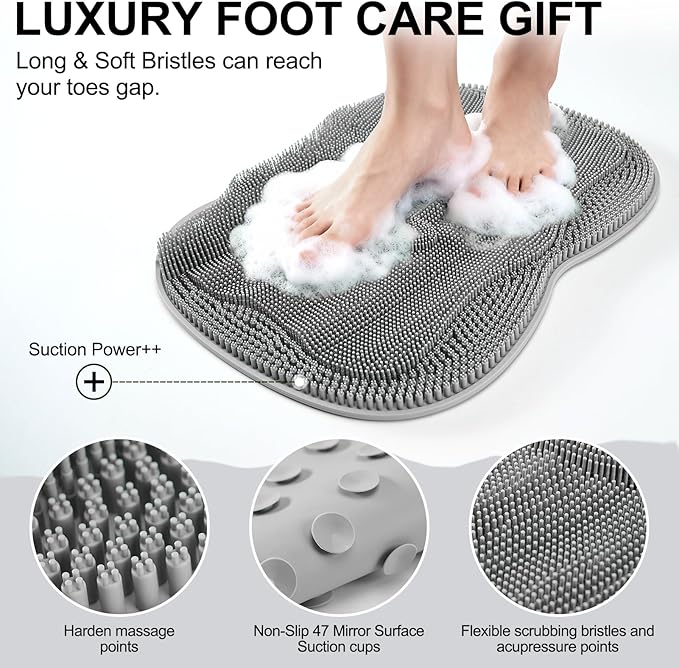 Bath Shower Foot Scrubber Mat - Image 2